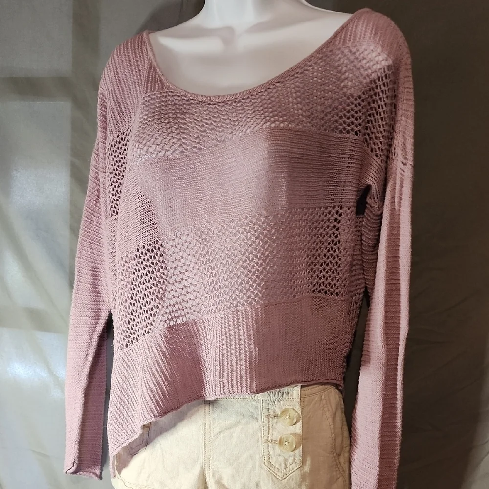 Prana Mauve Scoop Neck Sweater - Picture 3 of 8